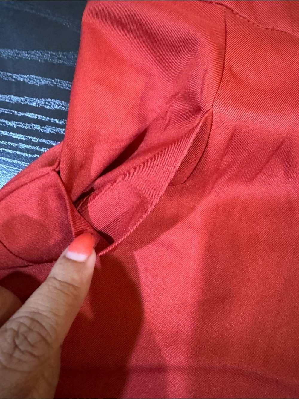 Hayden Wide-Leg Capris Pants in Rust Orange-red - Picture 6 of 6